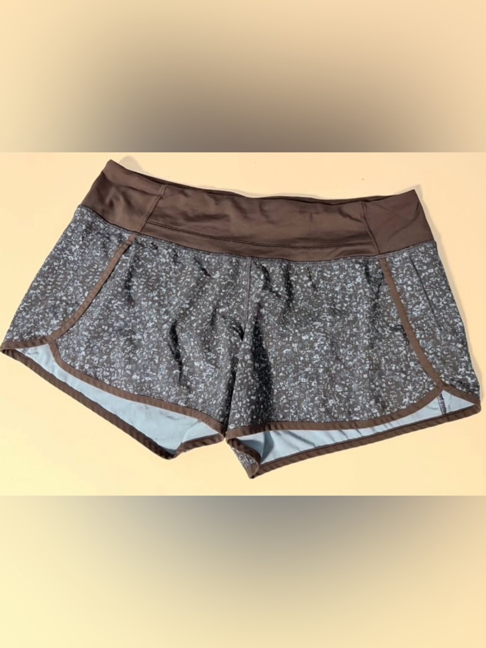 lululemon athletica Blue/Black Flecked Athletic Shorts